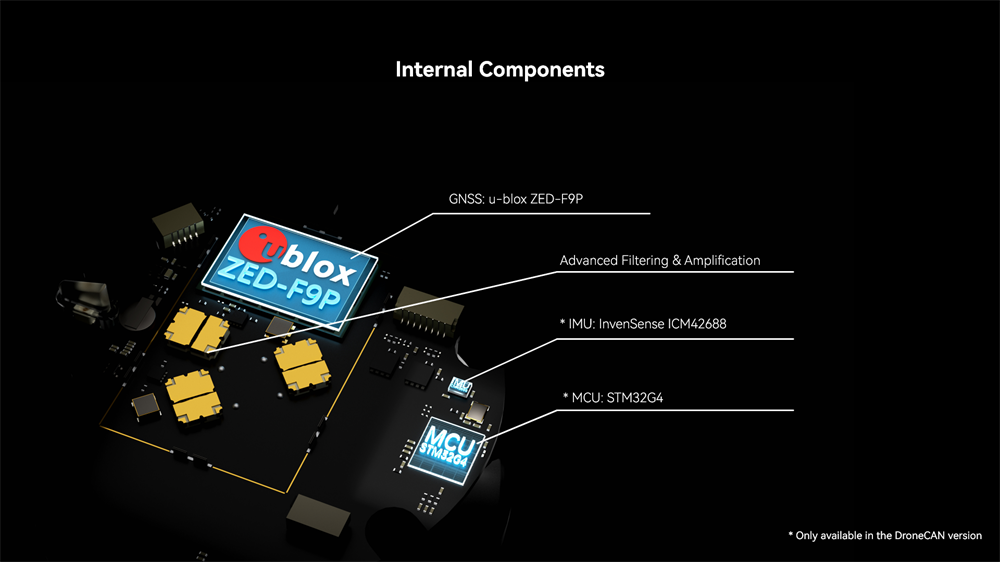 Holybro-H-RTK-ZED-F9P-Rover-GPS-Modul-mit-UART-10Pin--6Pin--DroneCAN-4Pin-Stecker-fuumlr-PX4-Pixhawk-2020939-3